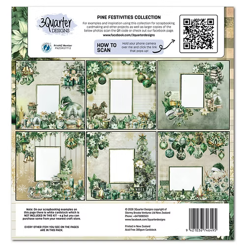 Pine Festivities 12x12 Scrapbooking Collection