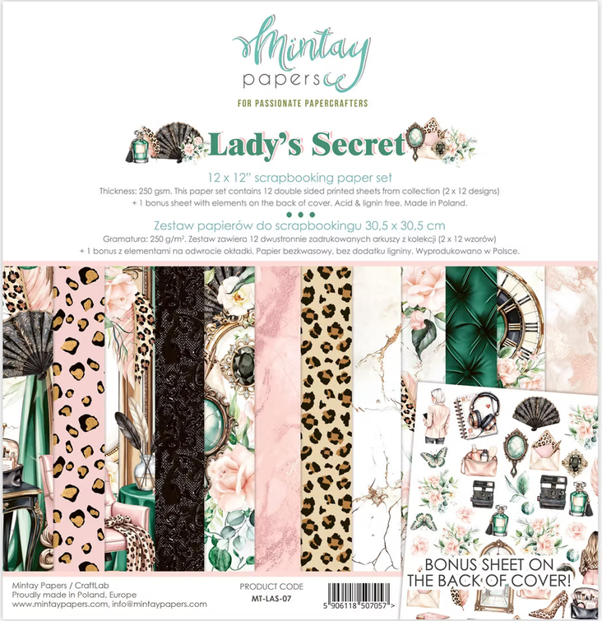 Lady's Secret 12x12 Scrapbooking Paper Pack