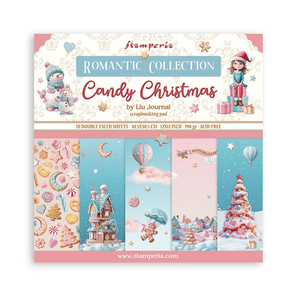 Stamperia Candy Christmas 12x12 Paper Pad