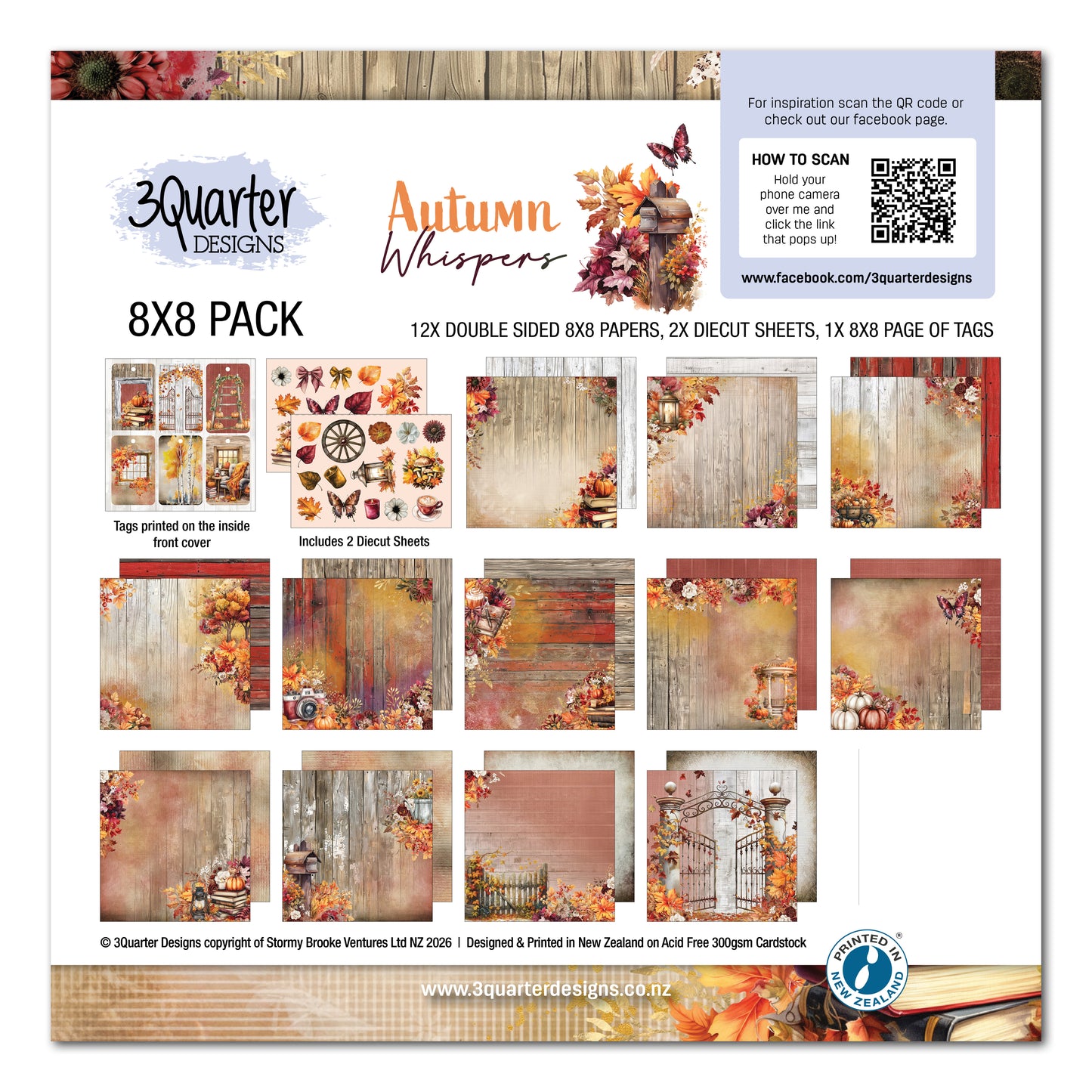 Autumn Whispers 8x8 Paper Pack