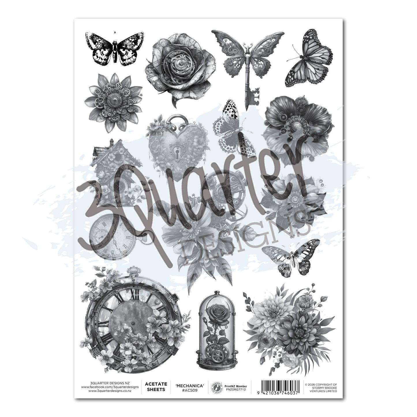 Floral Mechanica Acetate