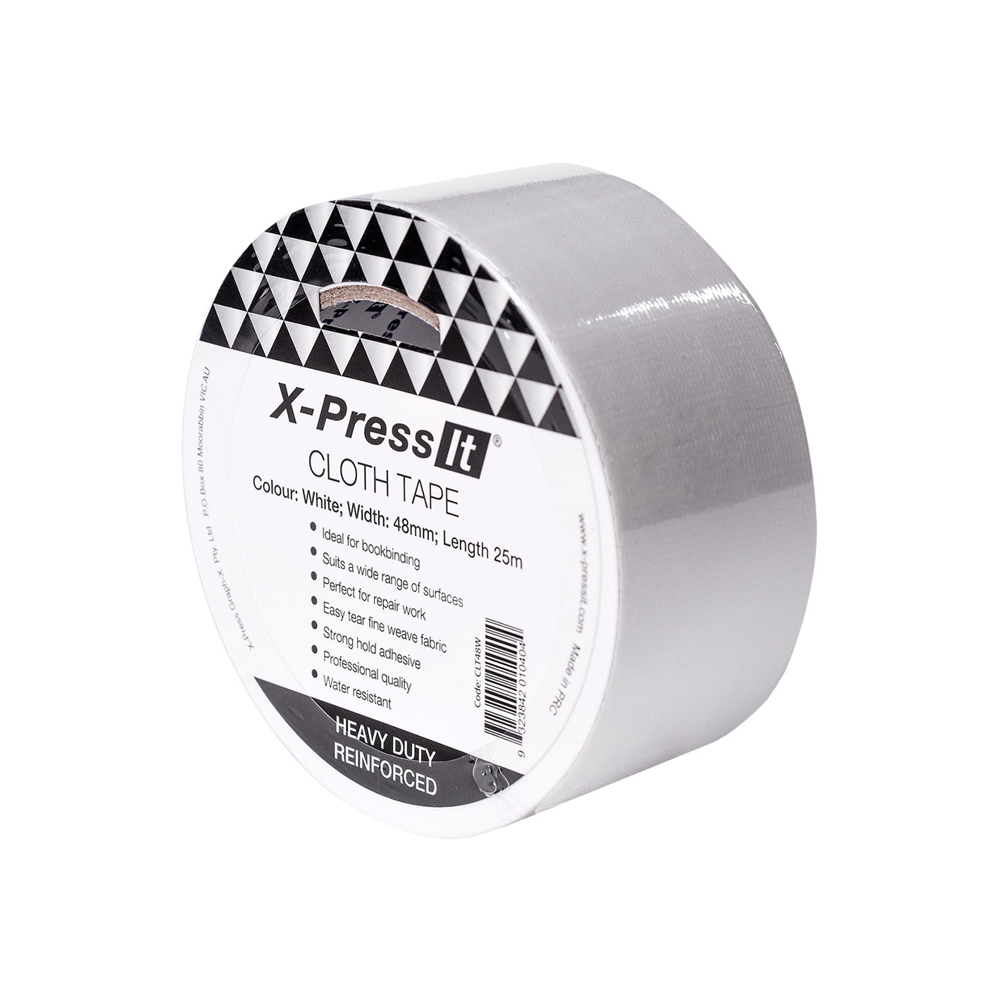 X-Press It Cloth Tape 48mm x 25m White
