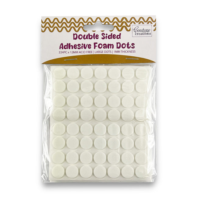 Double Sided Adhesive Foam Dots - 12mm