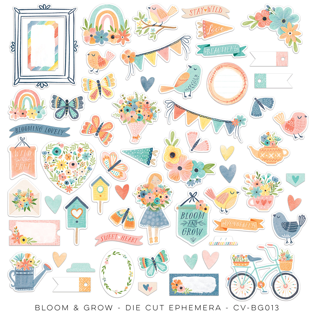 Bloom & Grow - Die Cut Ephemera
