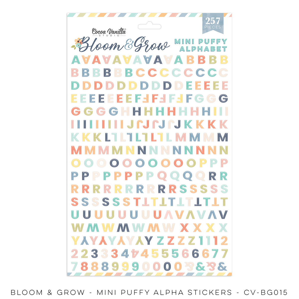 Bloom & Grow - Mini Puffy Alphabet Stickers