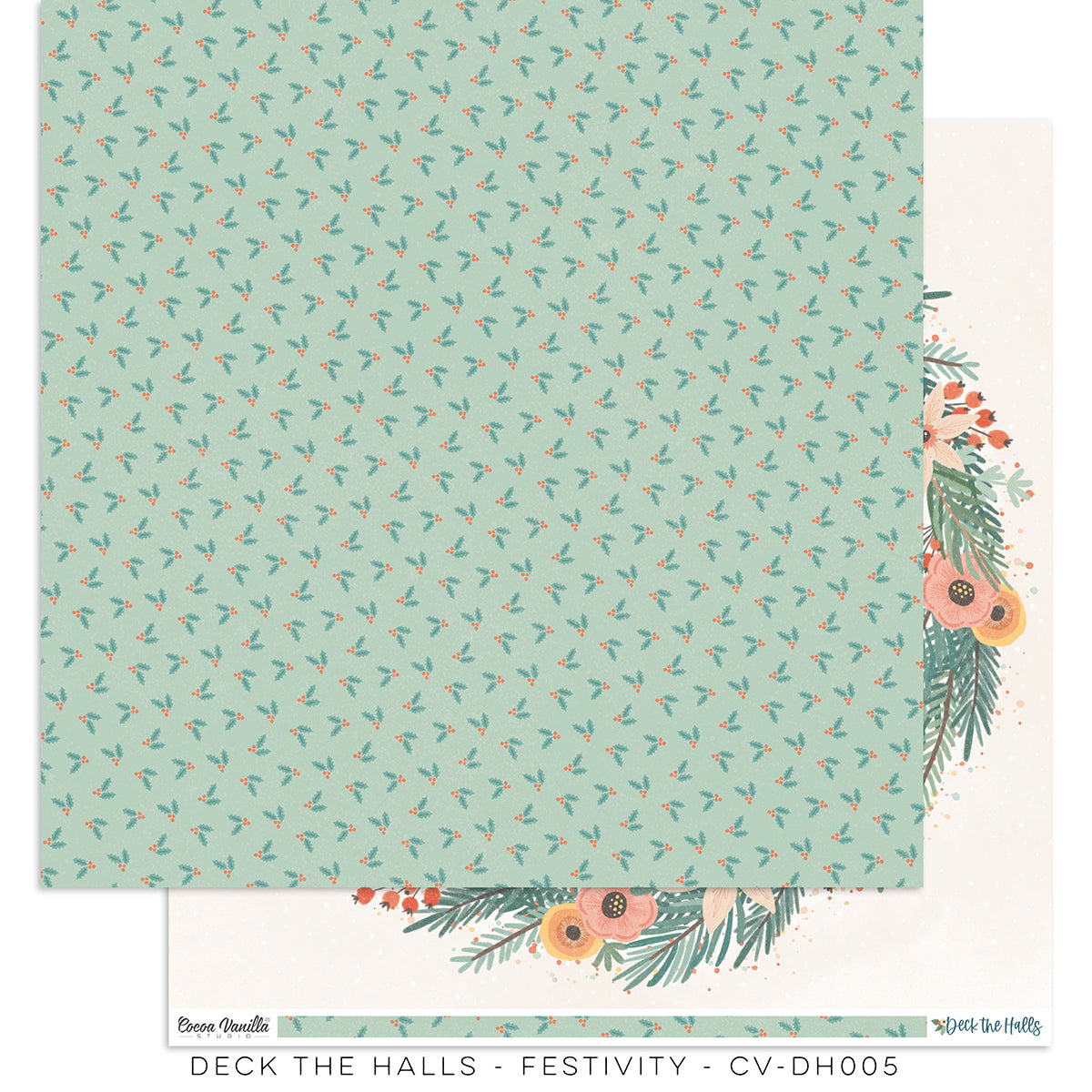Deck The Halls - Festivity Paper