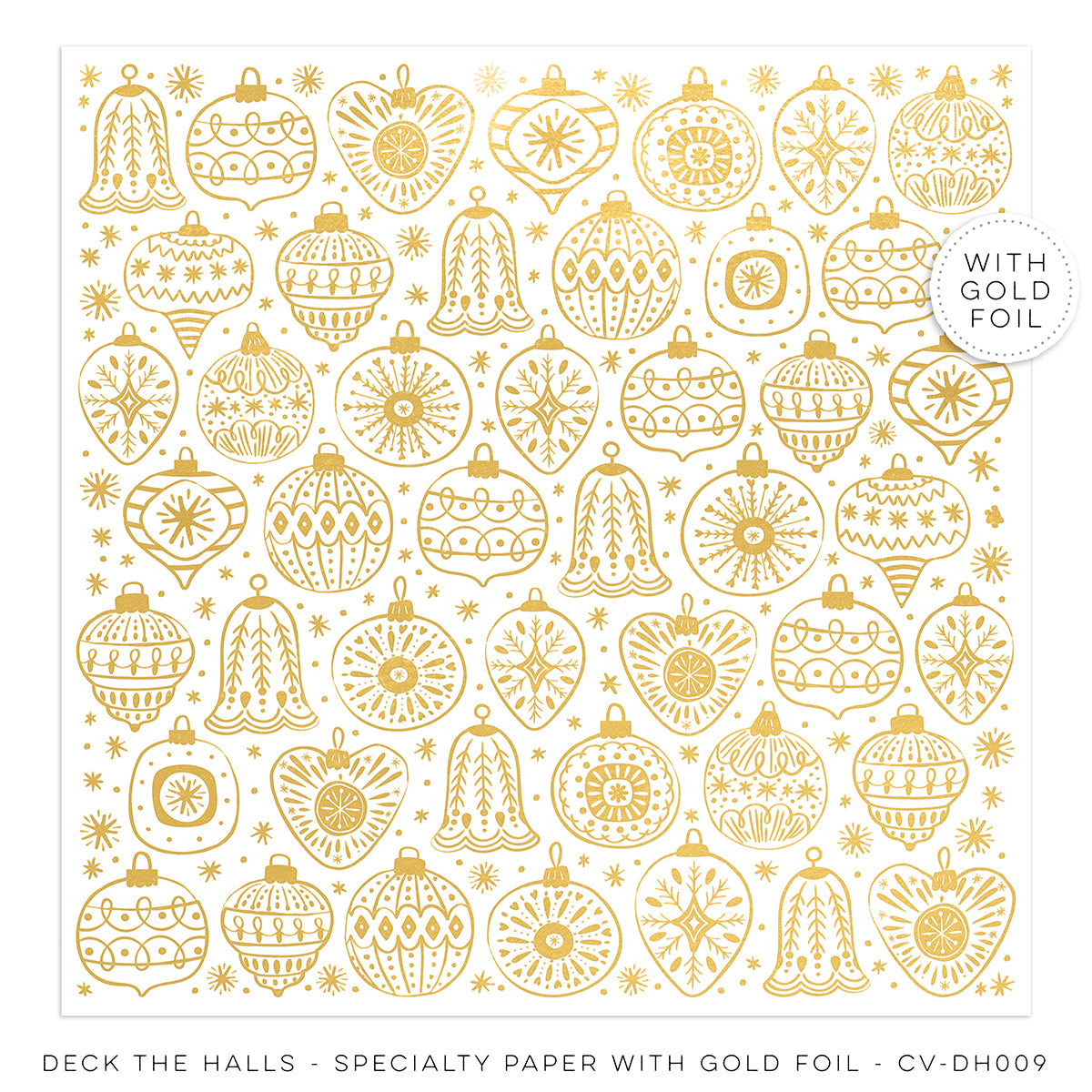 Deck The Halls - Speciality Paper with Gold Foil