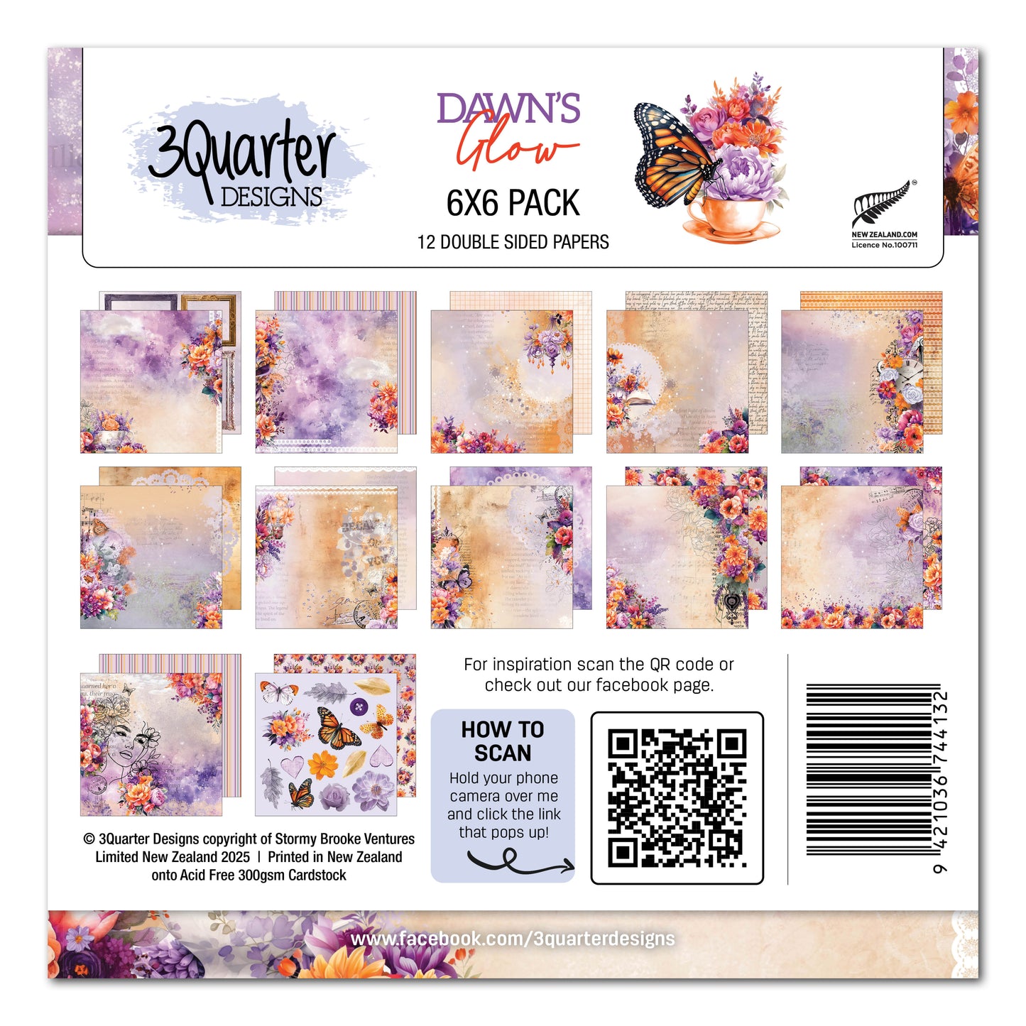 Dawn's Glow 6x6 Paper Pack