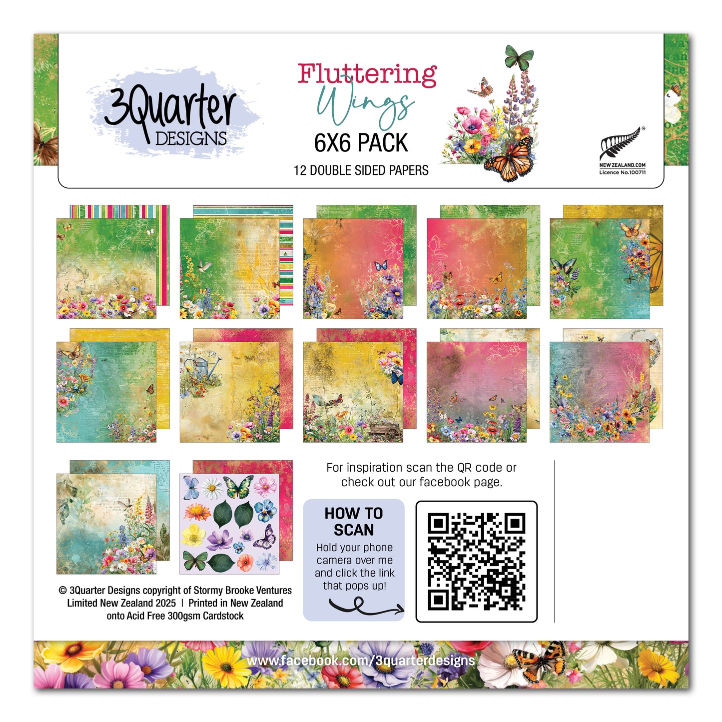 Fluttering Wings 6x6 Paper Pack