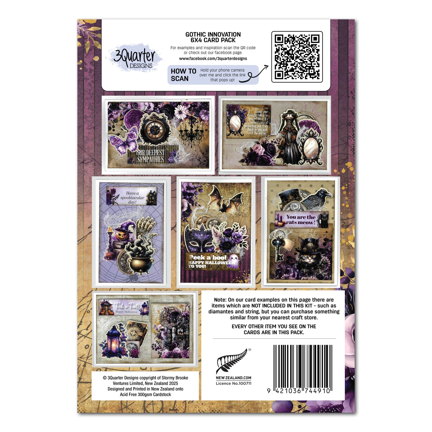 Gothic Innovation 6x4 Card Making Pack