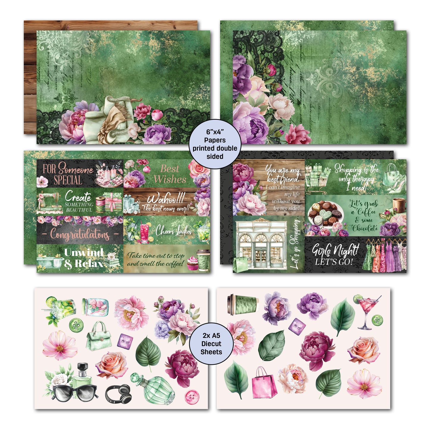 Girls Weekend 6x4 Card Making Pack
