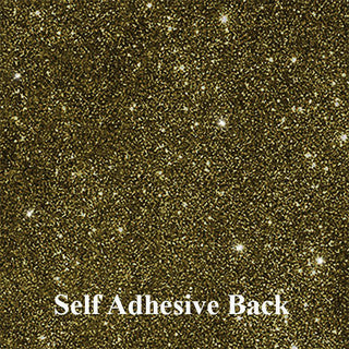 Dark Gold Self Adhesive Glitter Cardstock