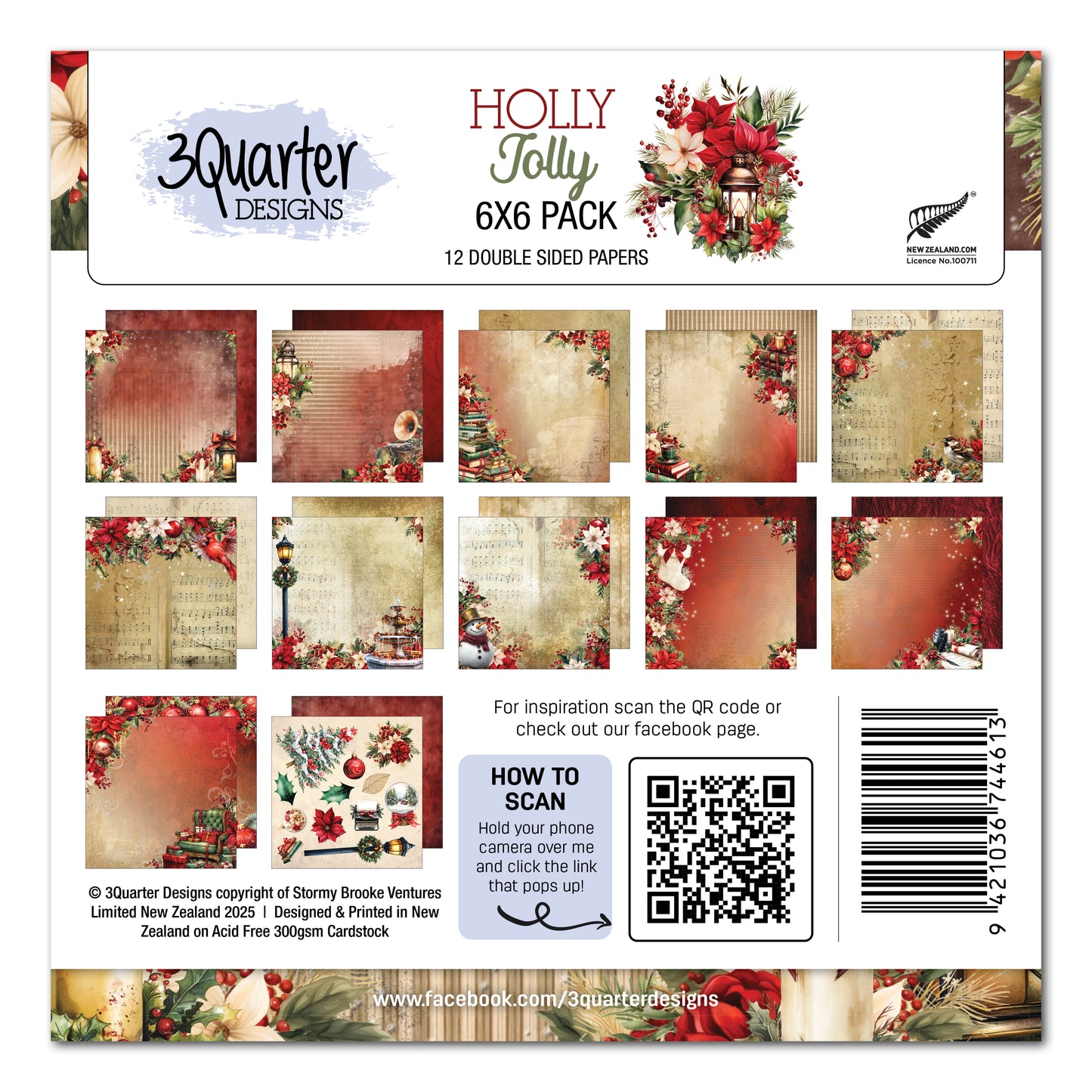 Holly Jolly 6x6 Paper Pack