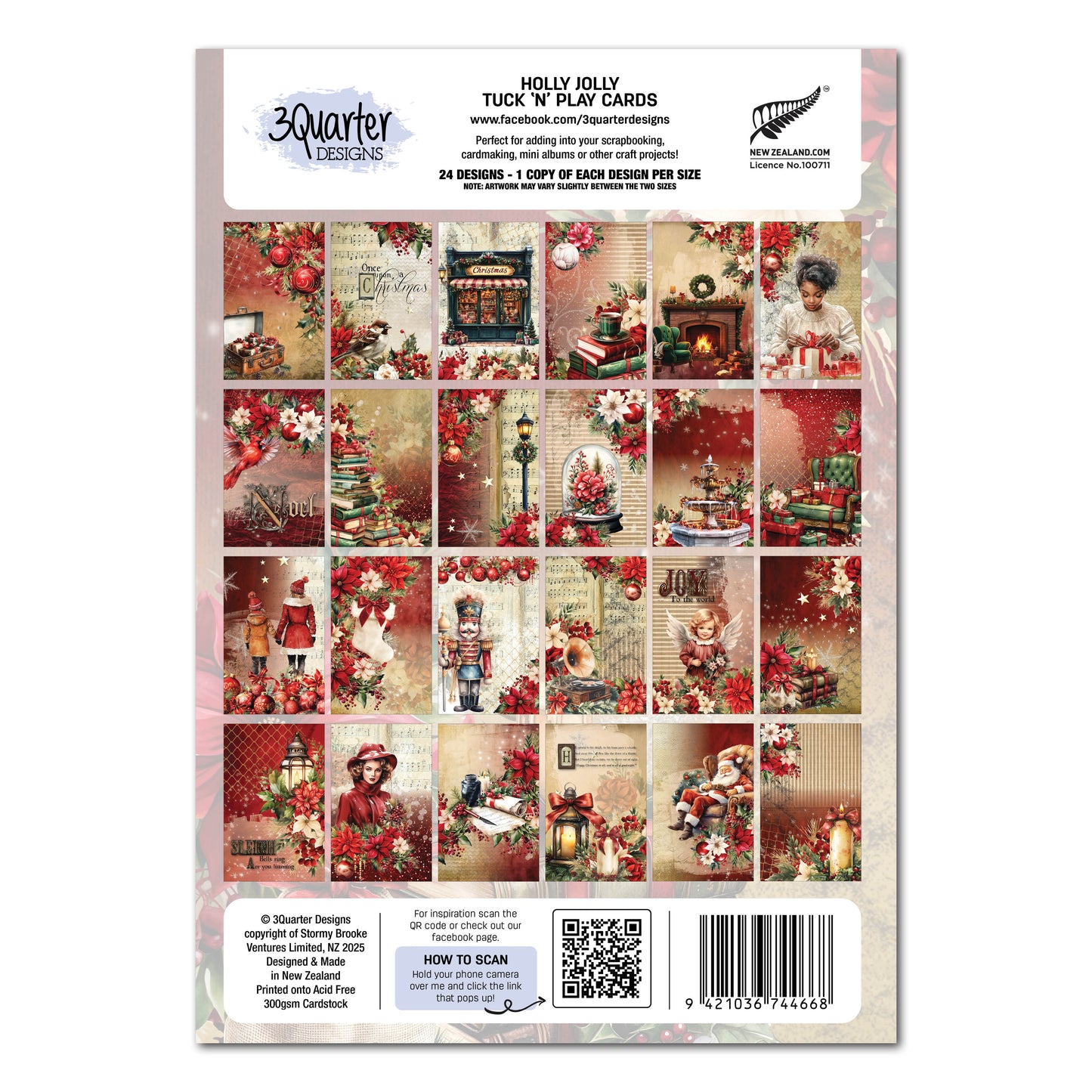 Holly Jolly Tuck n' Play Cards