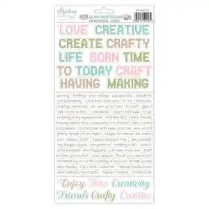 In My Craftroom Paper Stickers - Words