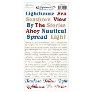 Lighthouse Paper Stickers - Words