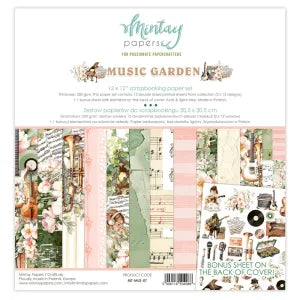 Music Garden - 12x12 scrapbooking paper set