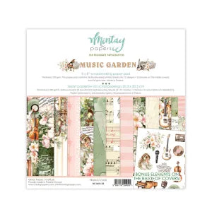 Music Garden - 8x8 scrapbooking paper set
