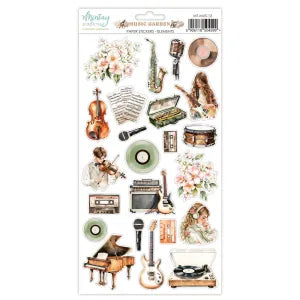 Music Garden Paper Stickers - Elements
