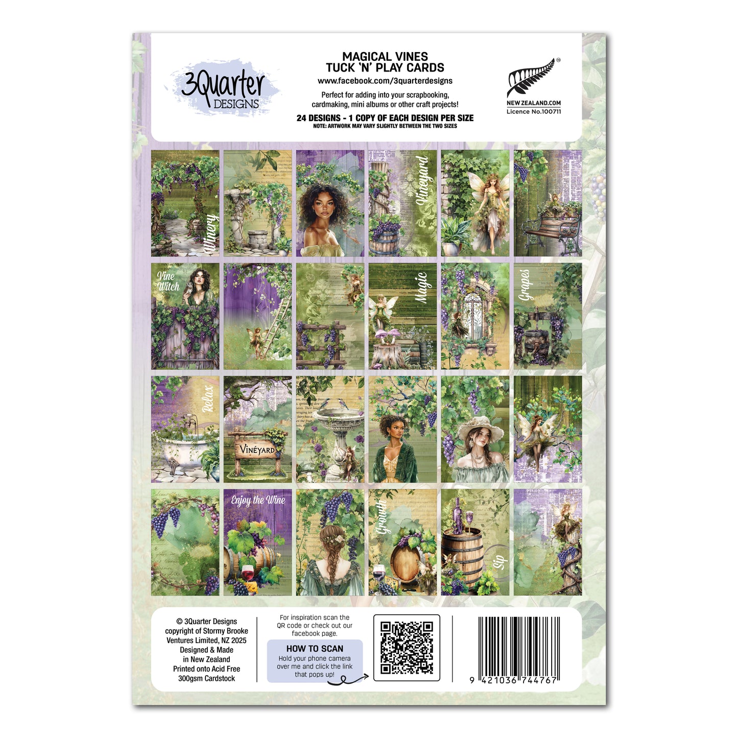 Magical Vines Tuck 'N" Play Cards