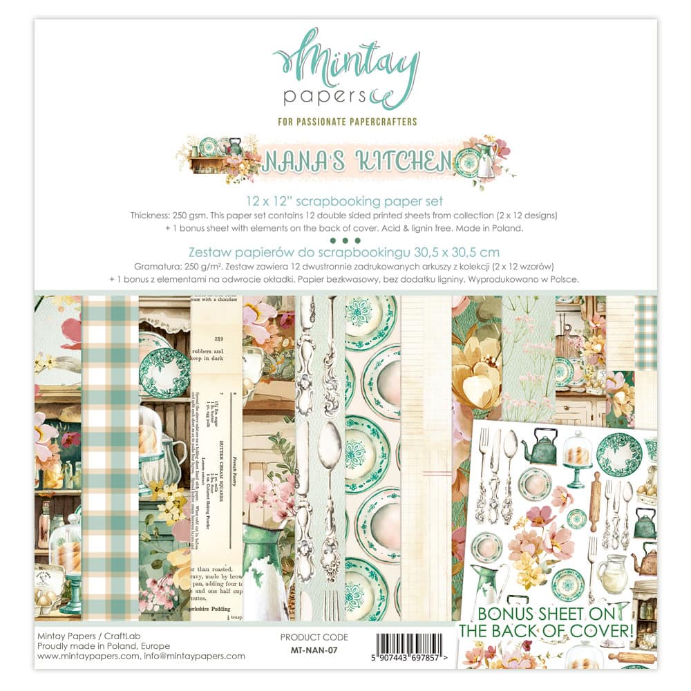 Nana's Kitchen Scrapbooking Paper Pack