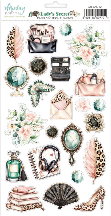 Lady's Secret Paper Sticker Elements