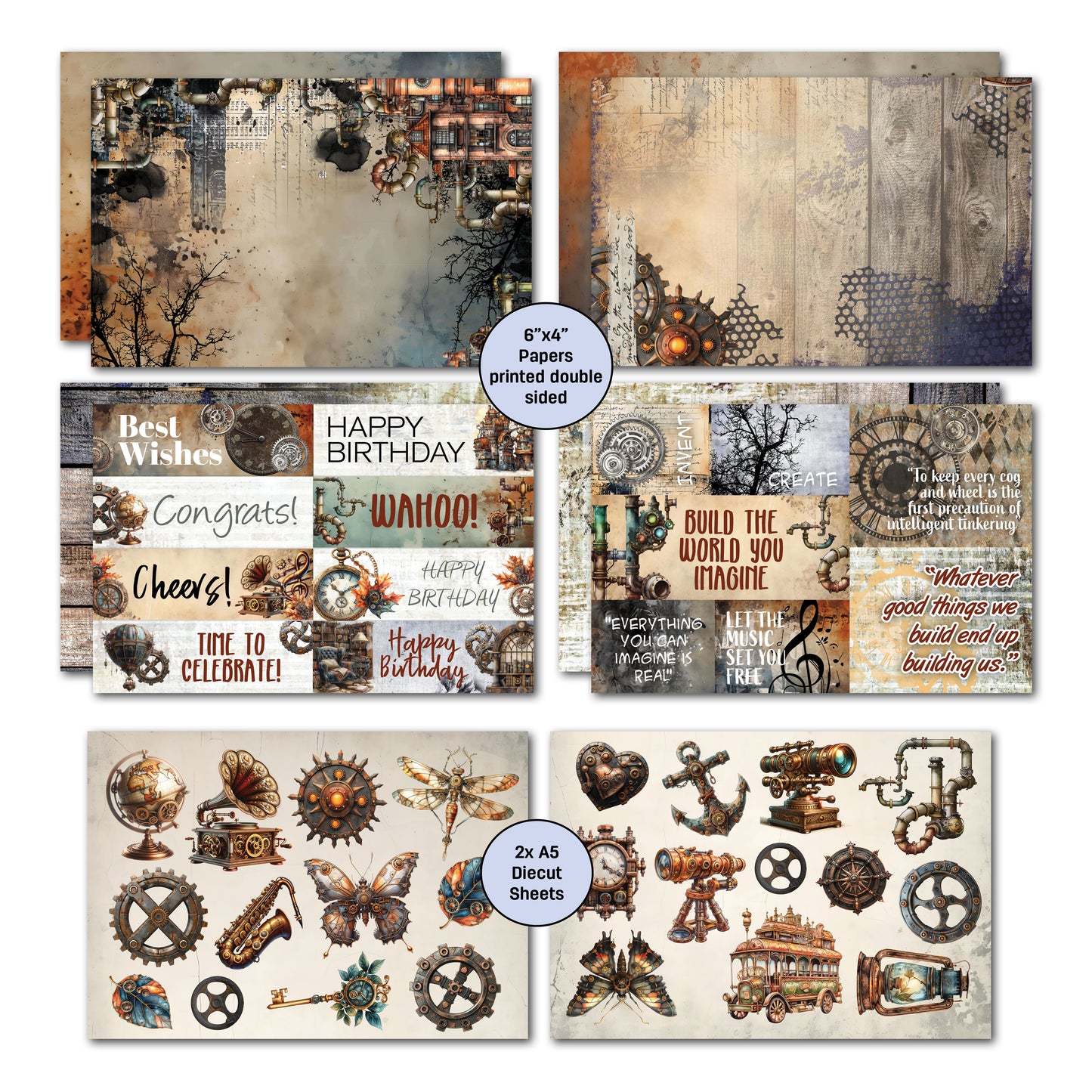 Rustic Tinkerer 6x4 Card Pack