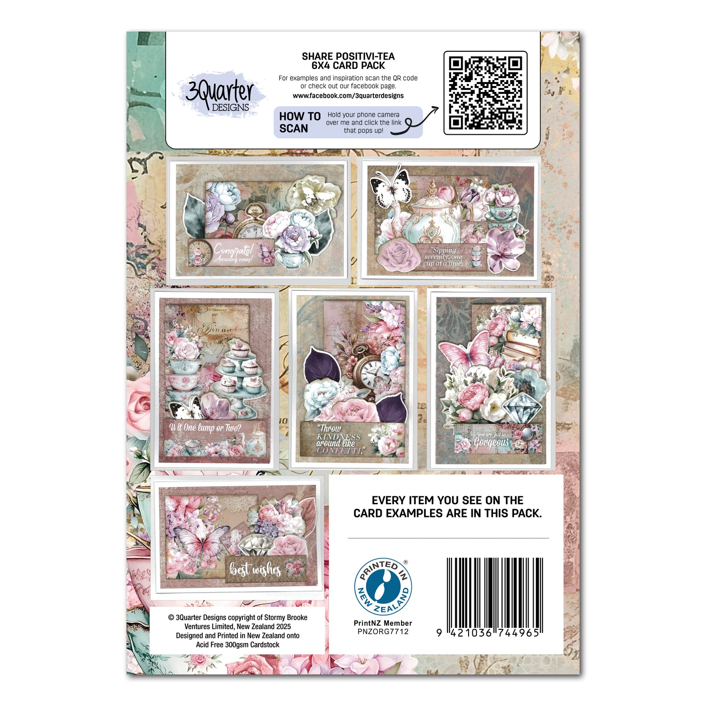 Share Positivi-Tea 6x4 Card Making Pack