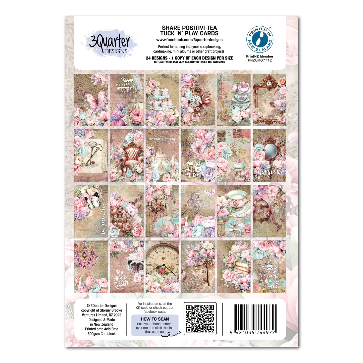 Share Positivi-Tea Tuck 'N' Play Cards