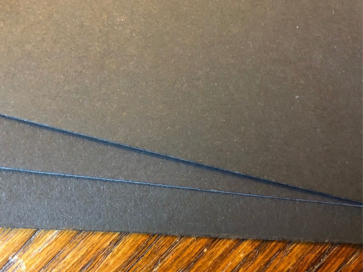 Smooth Black 250gsm Cardstock