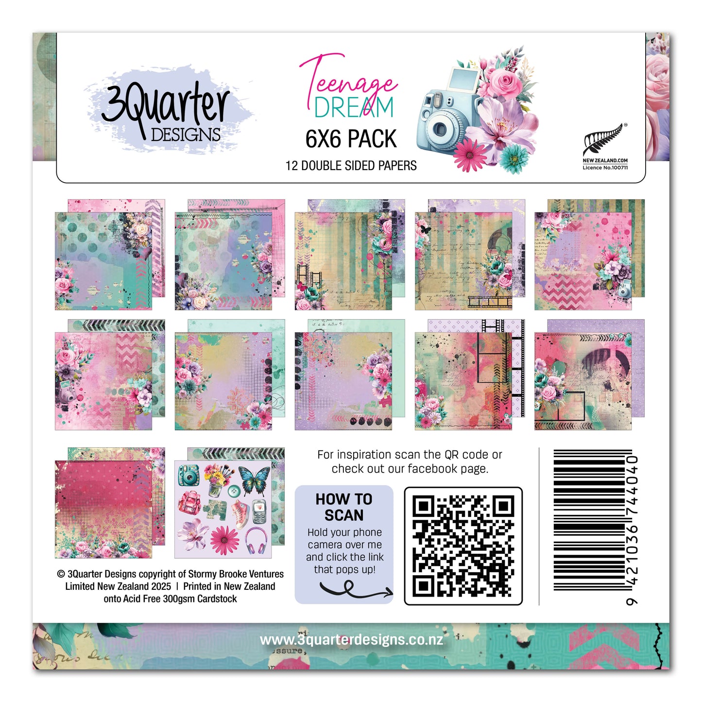 Teenage Dream 6x6 Paper Pack
