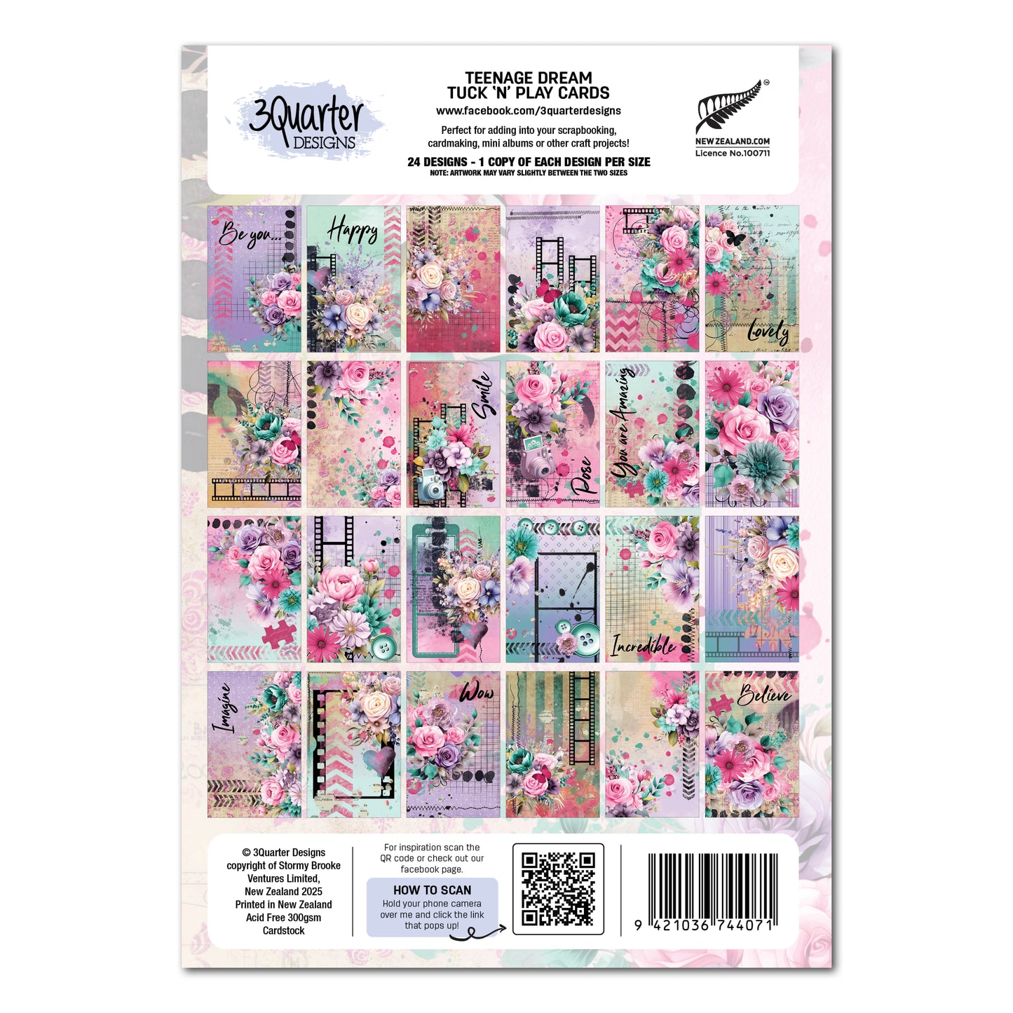 Teenage Dream Tuck n' Play Cards