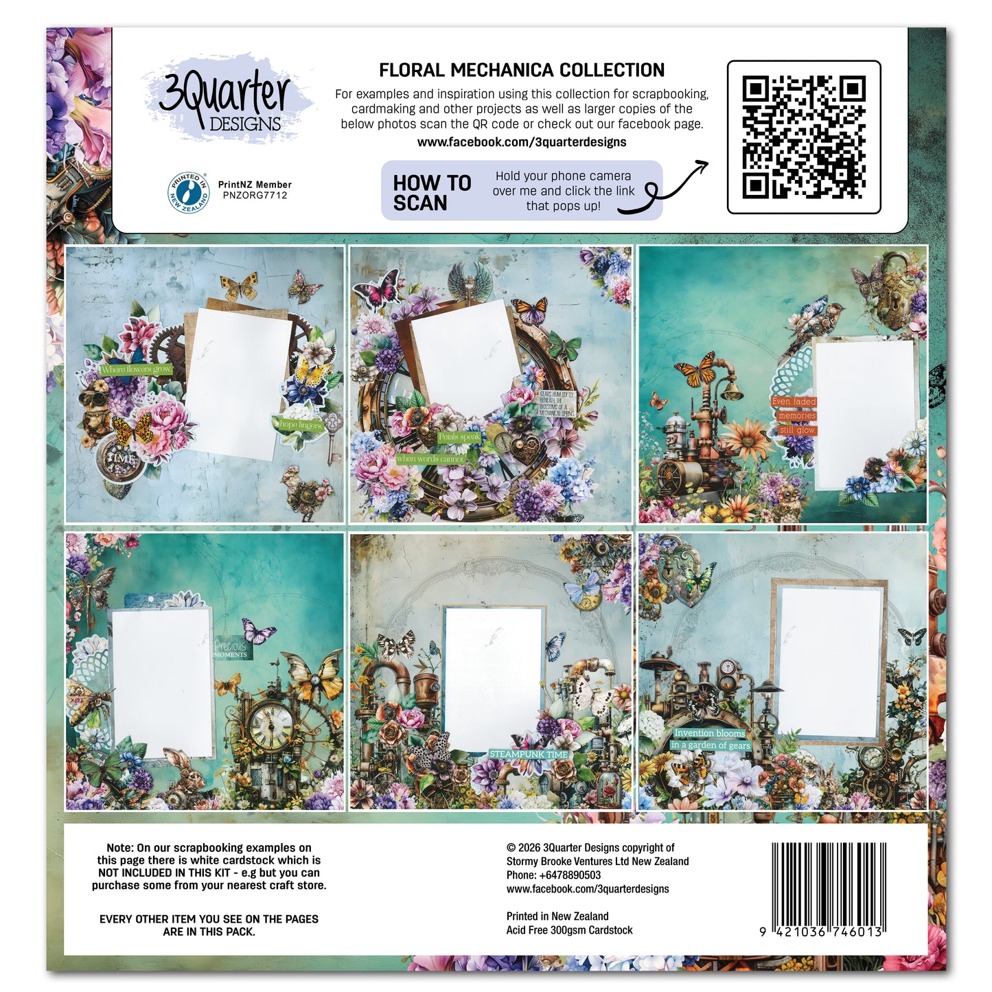 Floral Mechanica 12x12 Collection Pack