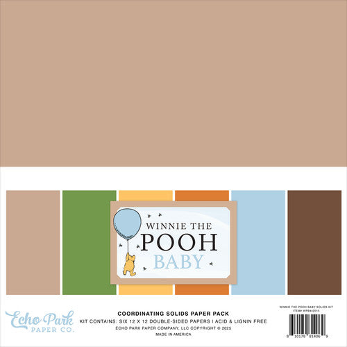 Winnie The POOH Baby Coordinating Solids Paper Pack
