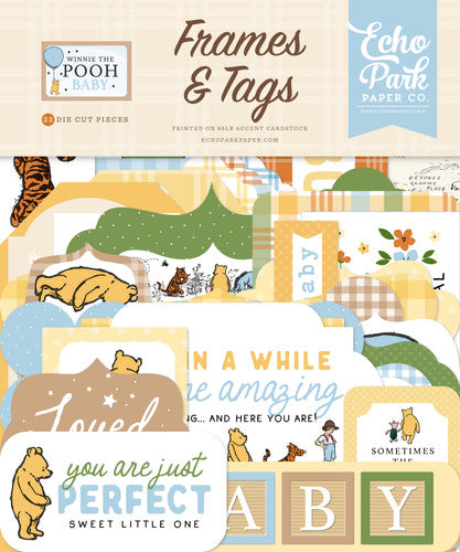 Winnie The POOH Baby Frames & Tags