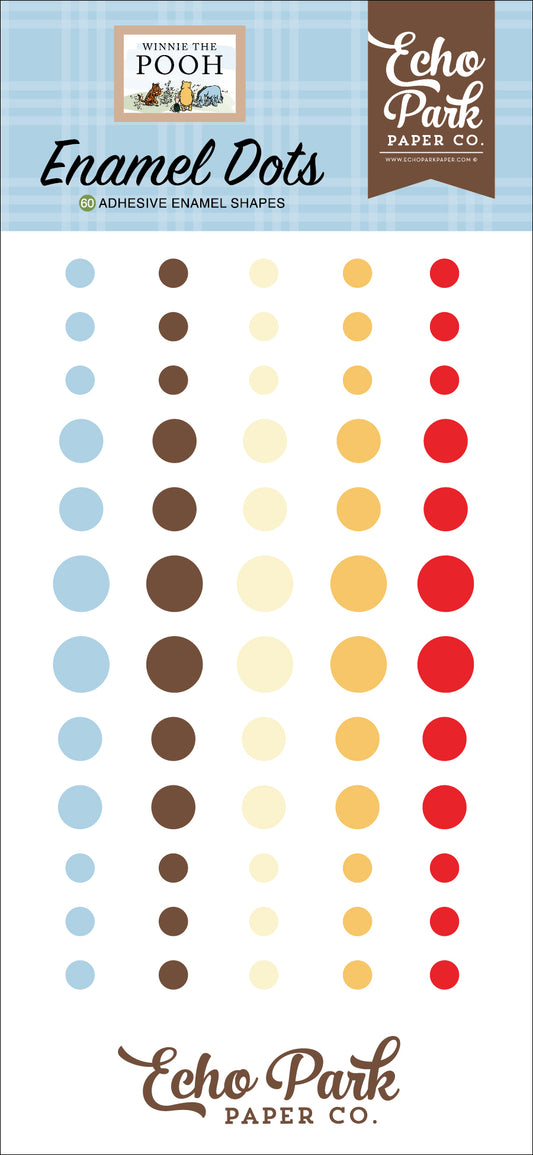 Winnie The POOH Enamel Dots