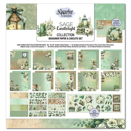 Sage Candelight 12x12 Collection Pack