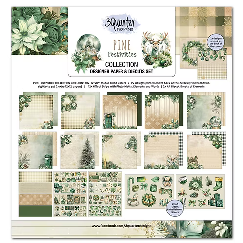 Pine Festivities 12x12 Scrapbooking Collection