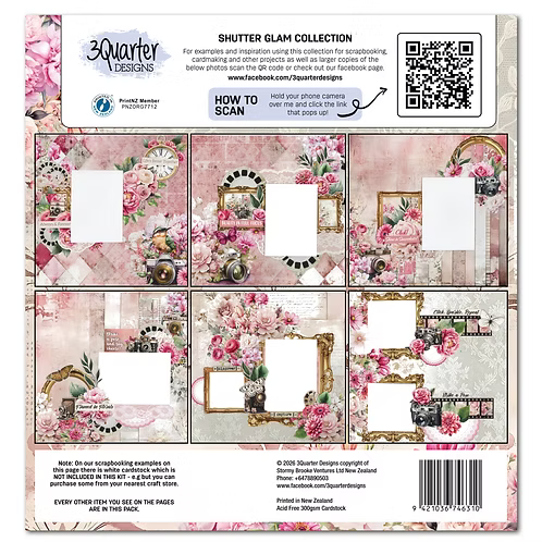 Shutter Glam 12x12 Scrapbooking Collection