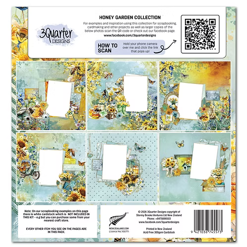 Honey Fields 12x12 Scrapbooking Collection
