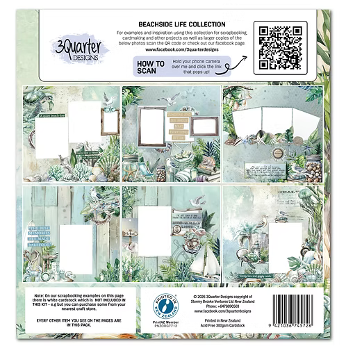 Beachside Life 12x12 Scrapbooking Collection