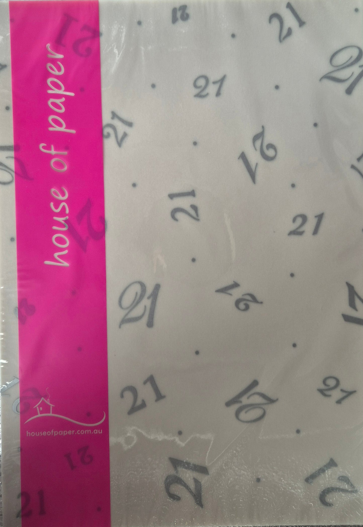 No "21" Silver A4 Vellum