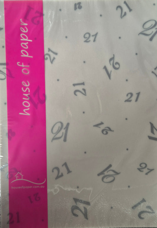 No "21" Silver A4 Vellum