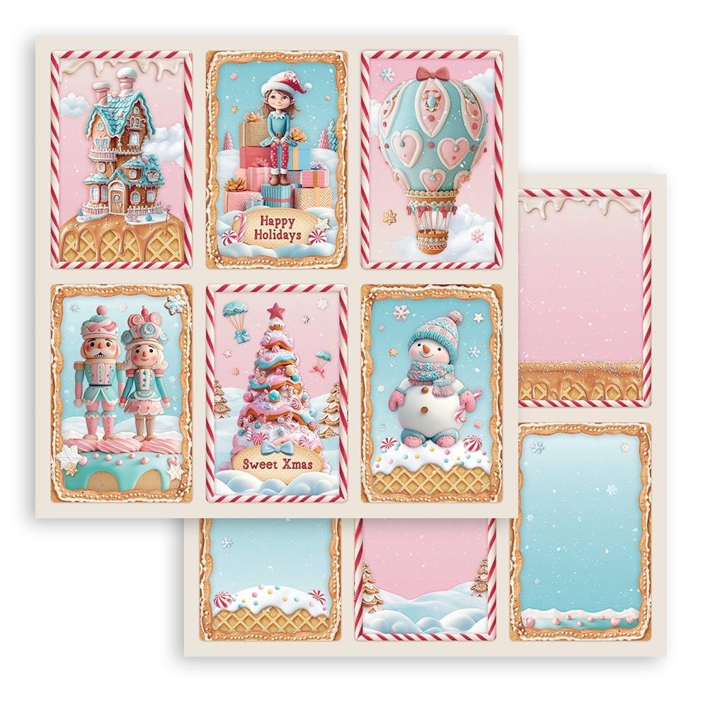 Stamperia Candy Christmas 12x12 Paper Pad
