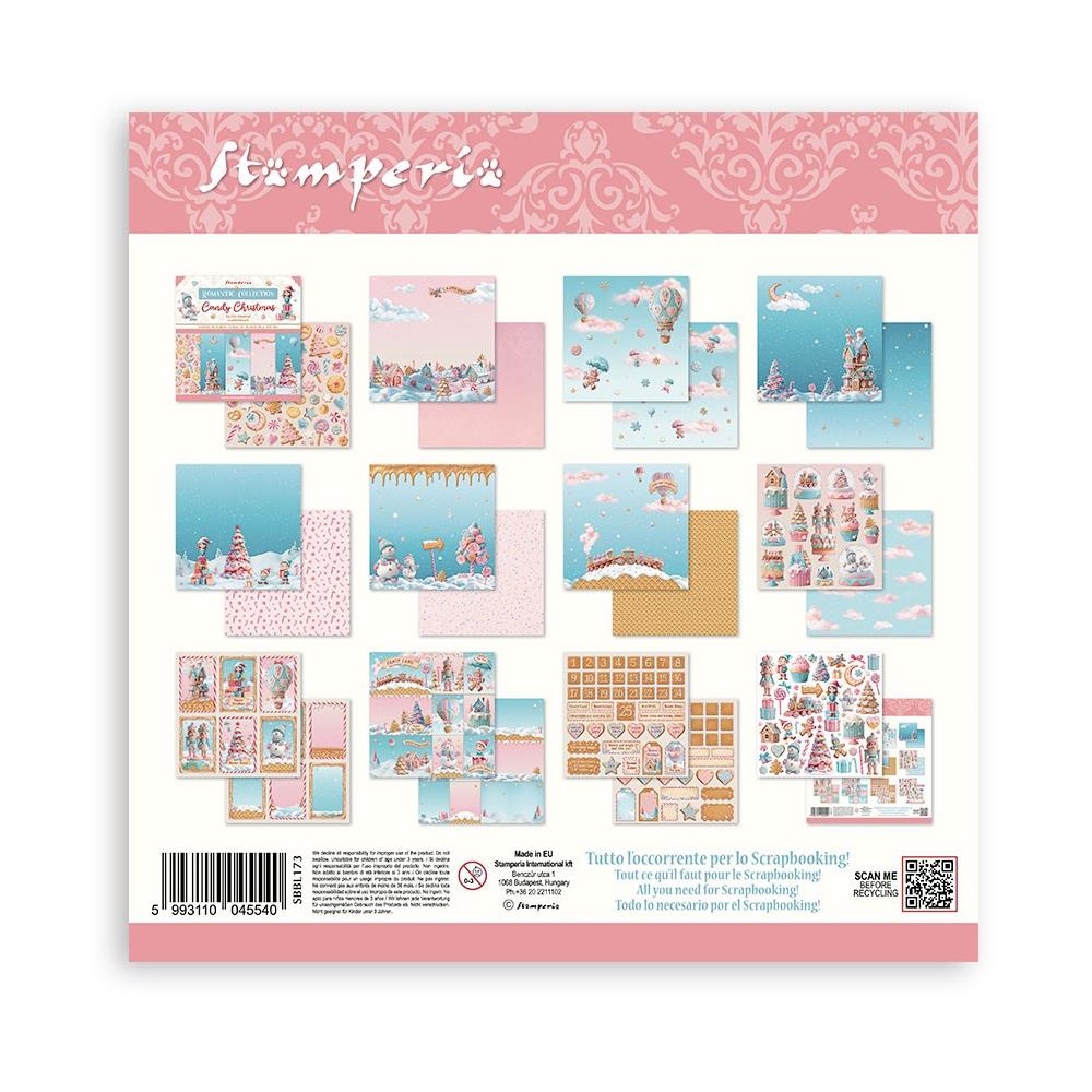 Stamperia Candy Christmas 12x12 Paper Pad