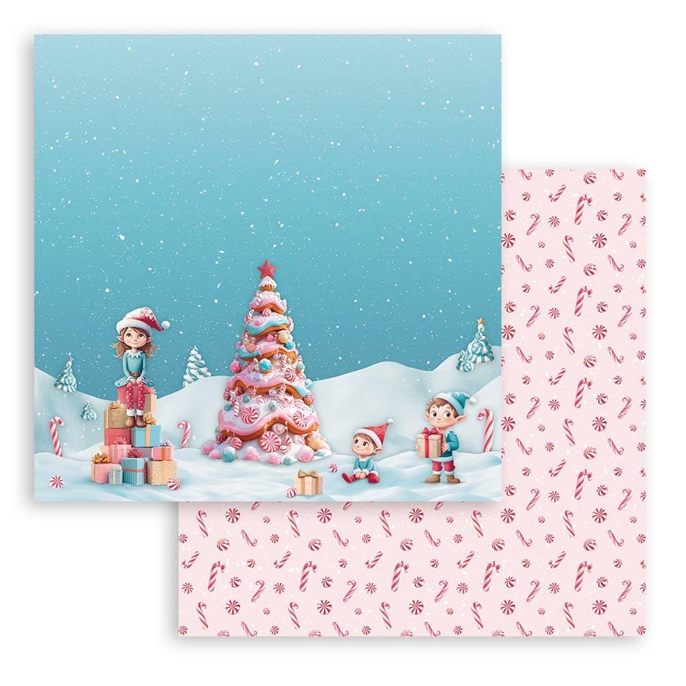 Stamperia Candy Christmas 12x12 Paper Pad