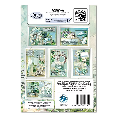 Beachside Life 6x4 Cardmaking Pack