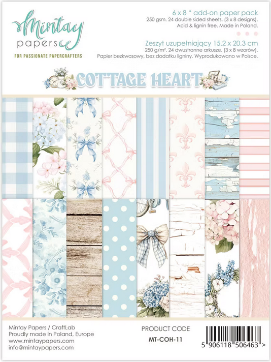 Cottage Heart - 6x8 add-on paper pack