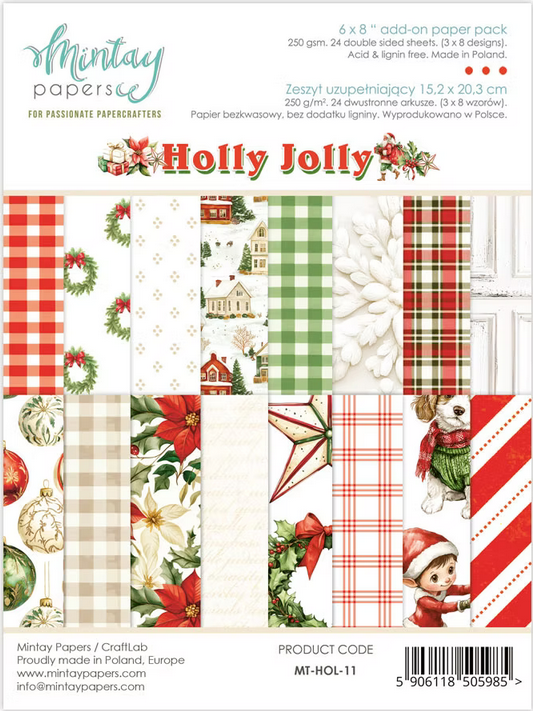 Holly Jolly - 6x8 add-on paper pack