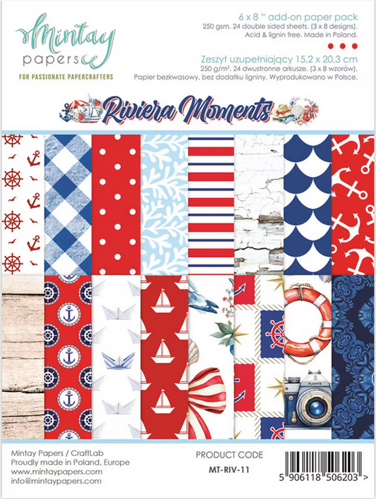 Riviera Moments - 6x8 add-on paper pack